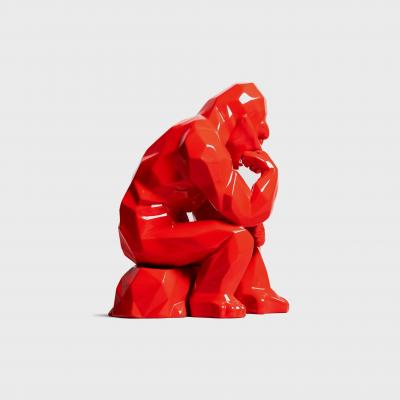 Richard ORLINSKI - Kong Penseur Rouge - Sculpture 2