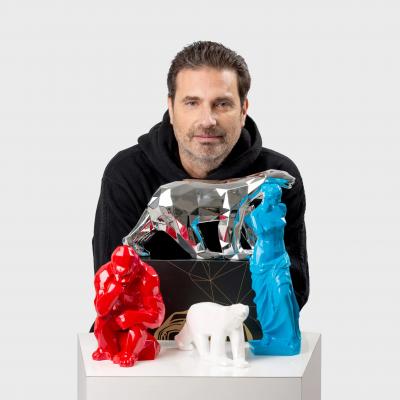 Richard ORLINSKI - Kong Penseur Rouge - Sculpture 2