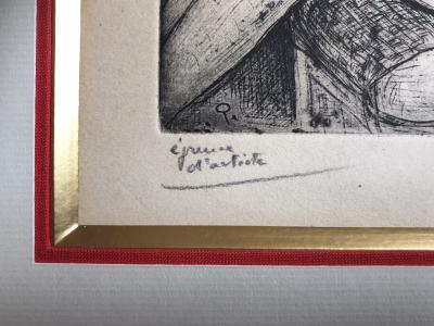 Pino DELLA  SELVA  - Petit Chéri, 1954 - Eau-forte signée au crayon 2