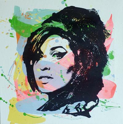 PyB - Amy Winehouse , 2024 - peinture pop street art 2