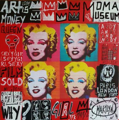 SPACO - Marilyn Warhol, 2024 - peinture pop street art 2