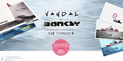 Banksy x Post Modern Vandal - Girl With Heart Shaped Float, 2021 - Pigment print 2