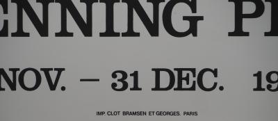 Carl-Henning PEDERSEN : Le visage rouge, Affiche originale en lithographie 2