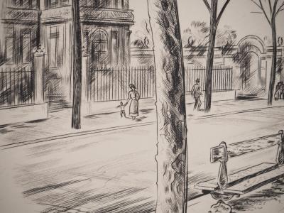 Jacques BOULLAIRE : Quai d’Orsay, Gravure originale Signée 2