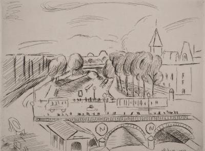 Henri MATISSE : Le Pont Saint-Michel, Gravure originale signée 2