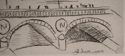 Henri MATISSE : Le Pont Saint-Michel, Gravure originale signée 2