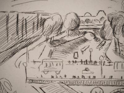 Henri MATISSE : Le Pont Saint-Michel, Gravure originale signée 2