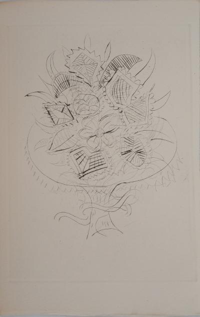 André DERAIN : Bouquet cubiste, Gravure originale 2