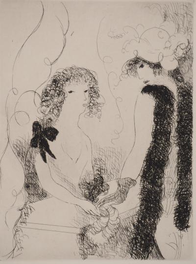 Marie LAURENCIN : Frivolités, Gravure originale 2