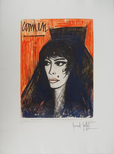 Bernard BUFFET : Carmen, Gravure signée
