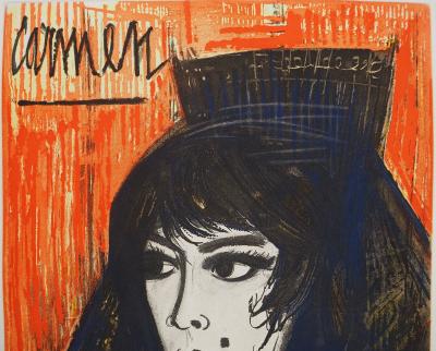 Bernard BUFFET : Carmen, Gravure signée 2