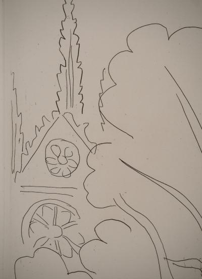 Henri MATISSE : Les tours de Notre Dame, Gravure originale signée 2