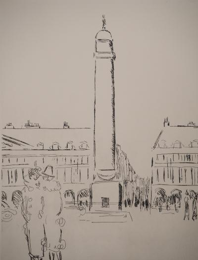 Kees VAN DONGEN : Place Vendôme, Gravure originale signée 2