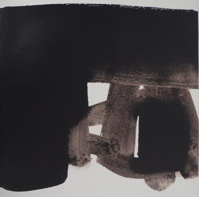 Pierre SOULAGES : Bronzes et peintures FIAC 77, Affiche originale d’époque 2