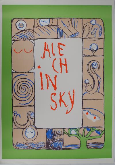 Pierre ALECHINSKY : Histoire d’un serpent, Affiche en lithographie originale 2