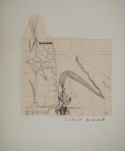 Jean-Claude SILBERMANN : Enseignes sournoises, L’animal marin, Dessin original signé 2