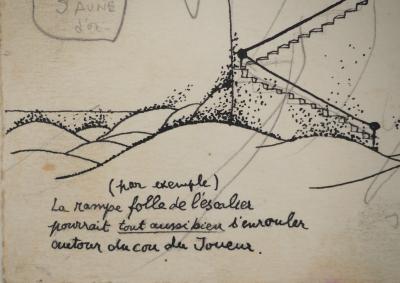 Jean-Claude SILBERMANN : Enseignes sournoises, Casino, Dessin original signé 2