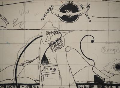 Jean-Claude SILBERMANN : Enseignes sournoises, Casino, Dessin original signé 2