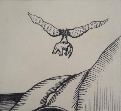 Jean-Claude SILBERMANN : Enseignes sournoises, La balade en voiture, Dessin original signé 2