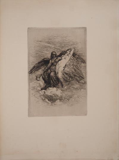Joseph-Victor RANVIER : Dernier Mirage, Gravure originale 2