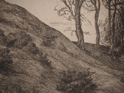 George HOWARD : La colline, Gravure originale signée 2