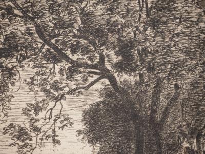 Emmanuel LANSYER : La Fontaine, Gravure signée 2