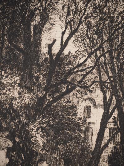 Jules HEREAU : Rêverie, Gravure originale signée 2
