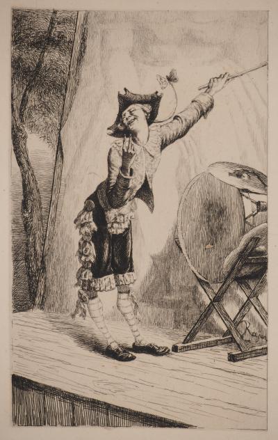 Paul RAJON : Le Pitre, Gravure originale 2