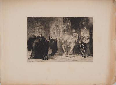 Emile BOILVIN : Après la Harangue, Gravure originale signée 2