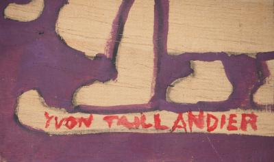 Yvon TAILLANDIER : Catitipède, Huile sur bois originale signée 2