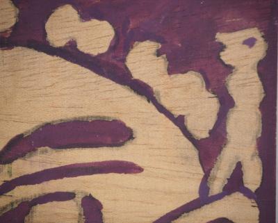 Yvon TAILLANDIER : Catitipède, Huile sur bois originale signée 2