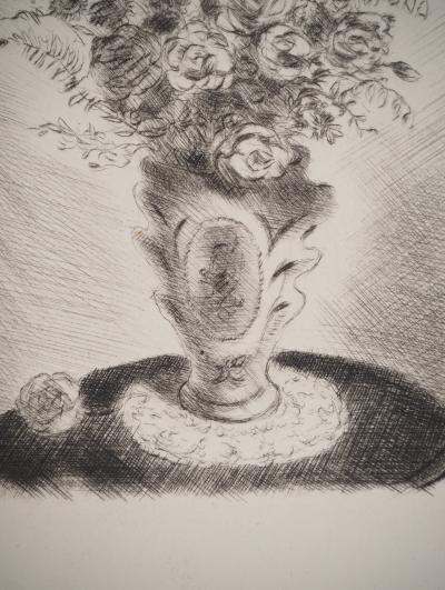 Michel CIRY : Bouquet au papillon, Gravure originale 2