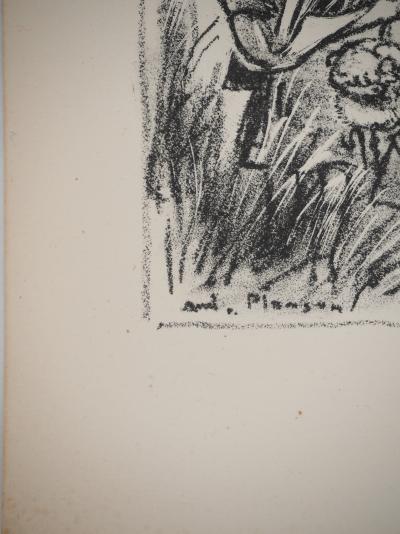 André PLANSON : Parade nuptiale, Lithographie originale signée 2