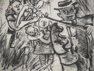 André PLANSON : Parade nuptiale, Lithographie originale signée 2