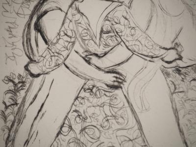 Maurice SAVIN : Trois Grâces, Gravure originale signée 2