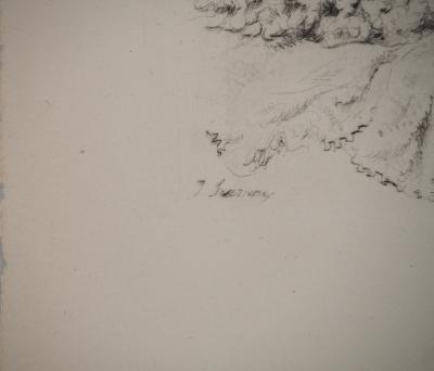 Jean SERRIERE : La table des mariés, Gravure originale signée 2