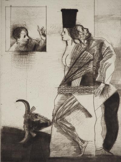 Miguel CONDÉ : Terre des mythes, Gravure originale 2