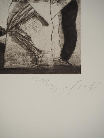 Miguel CONDÉ : Terre des mythes, Gravure originale 2