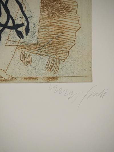 Miguel CONDÉ : Encore l’Histoire, Gravure originale 2