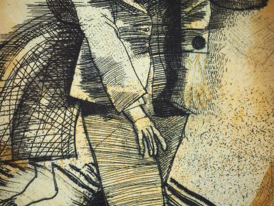 Miguel CONDÉ : Fleuve Maudit, La couronne de laurier, Gravure originale 2