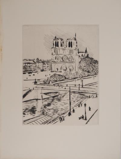 Albert MARQUET: Notre-Dame, Original engraving 2