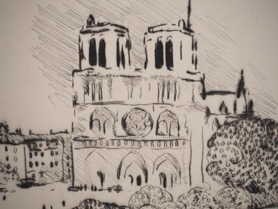 Albert MARQUET: Notre-Dame, Original engraving 2