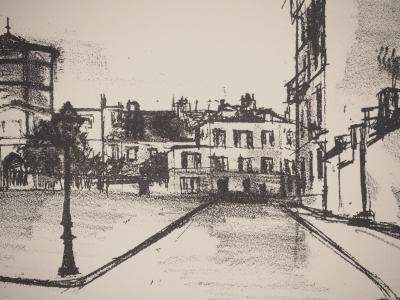 Maurice UTRILLO : Rue de l’Abreuvoir, Lithographie originale signée 2