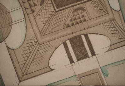 Charles MARTIN : La Tour Eiffel, Gravure originale 2