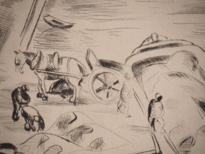 Edmond CERIA : Quai des Orfèvres, Gravure originale 2