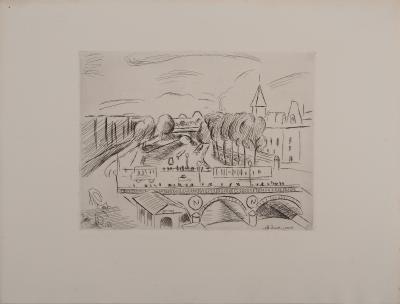 Henri MATISSE: The Saint-Michel Bridge, Original signed engraving 2