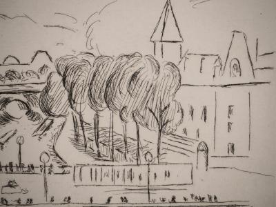 Henri MATISSE: The Saint-Michel Bridge, Original signed engraving 2