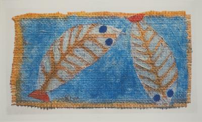 Paul KLEE : Les poissons aux yeux bleus, Héliogravure signée 2