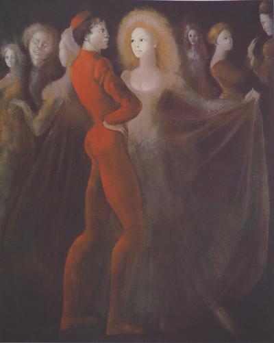 Léonor FINI : Le bal, Sérigraphie originale signée 2