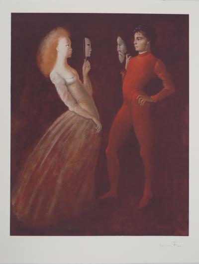 Léonor FINI : Le bal masqué, Sérigraphie originale signée